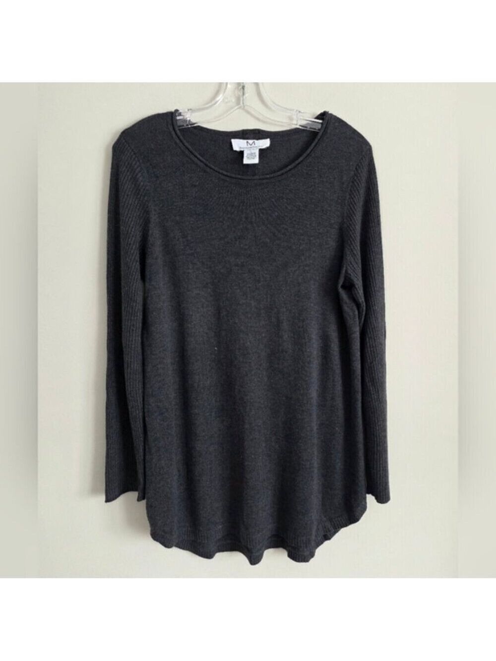 MAGASCHONI | Cashmere Blend Sweater Tunic Gray Sz LARGE
